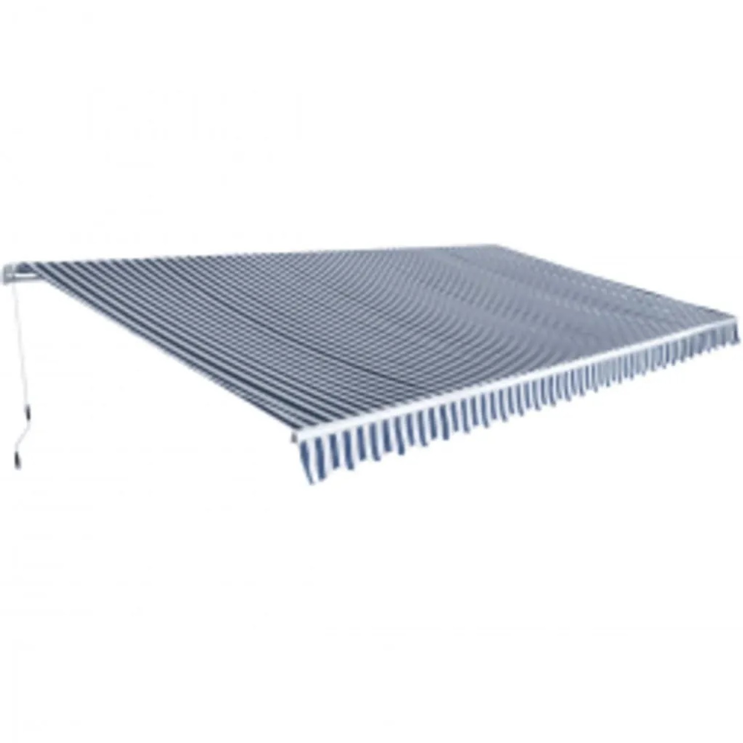 vidaXL Gelenkarmmarkise 600 cm Blau/Weiß 276352
