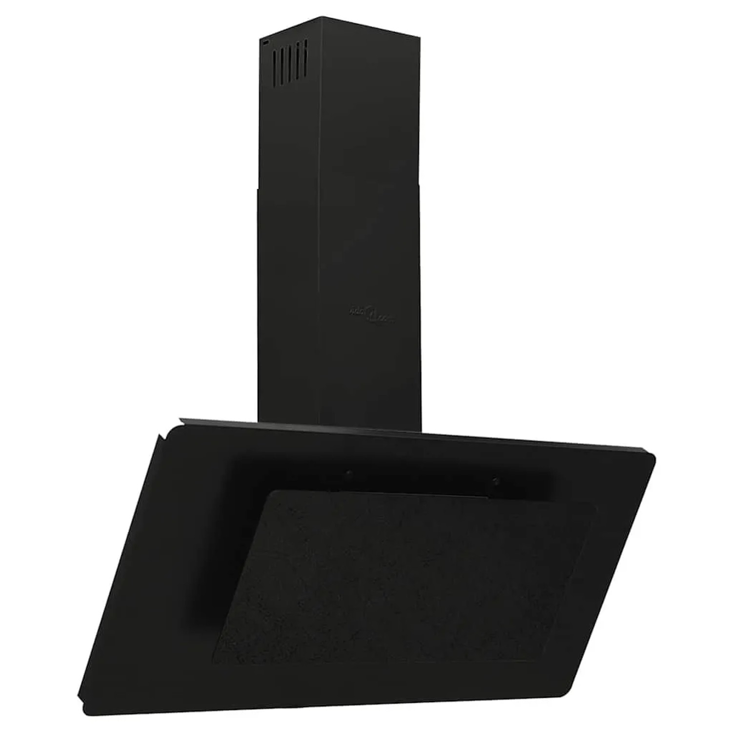 vidaXL Dunstabzugshaube 90 cm Edelstahl und Hartglas Schwarz 51665