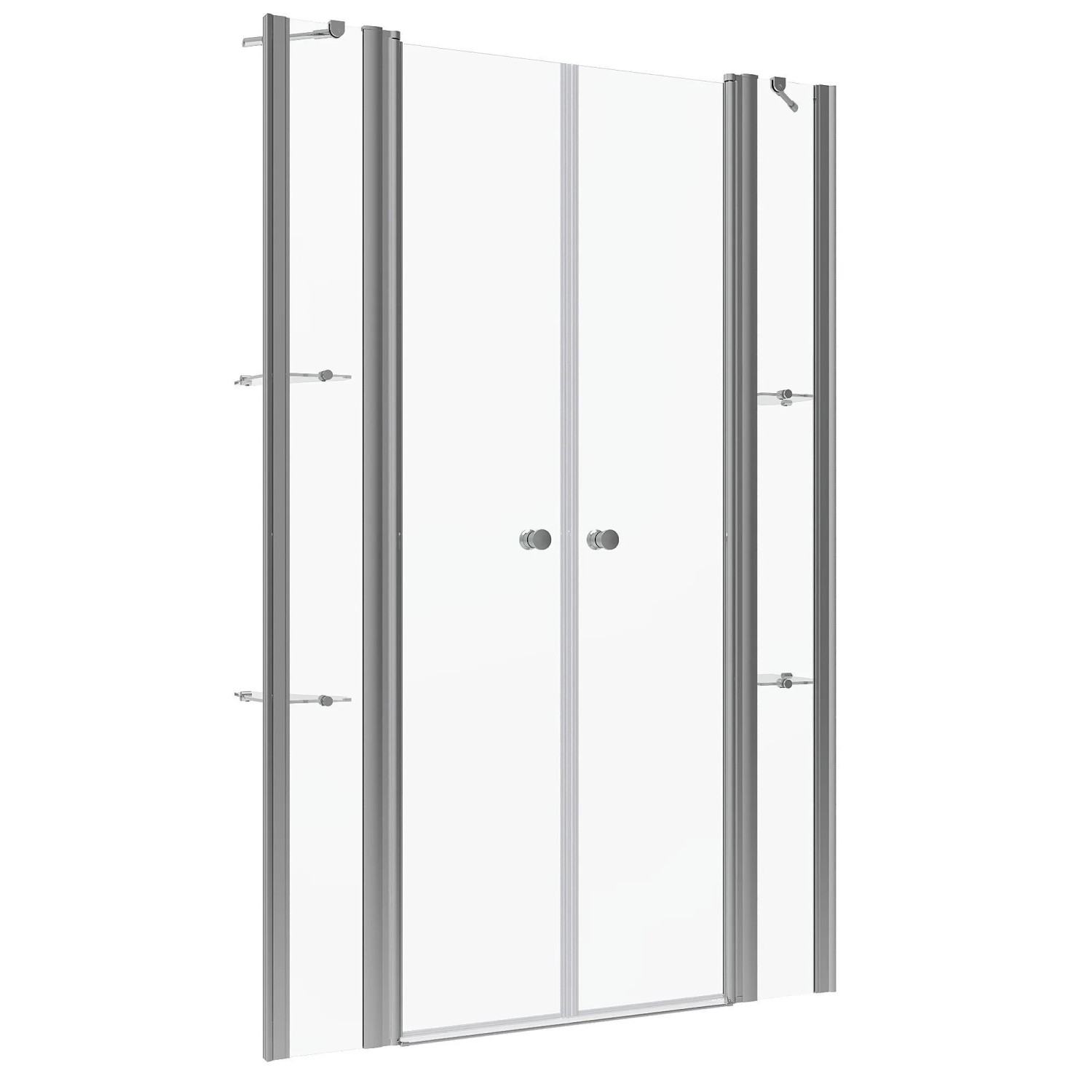 Aquabatos Dusch Pendeltür Nischentür Breite 130 cm Höhe 197 cm Duschabtrennung 6mm Einscheibensicherhgeitsglas Nano Schwingtür Duschwand Duschkabine