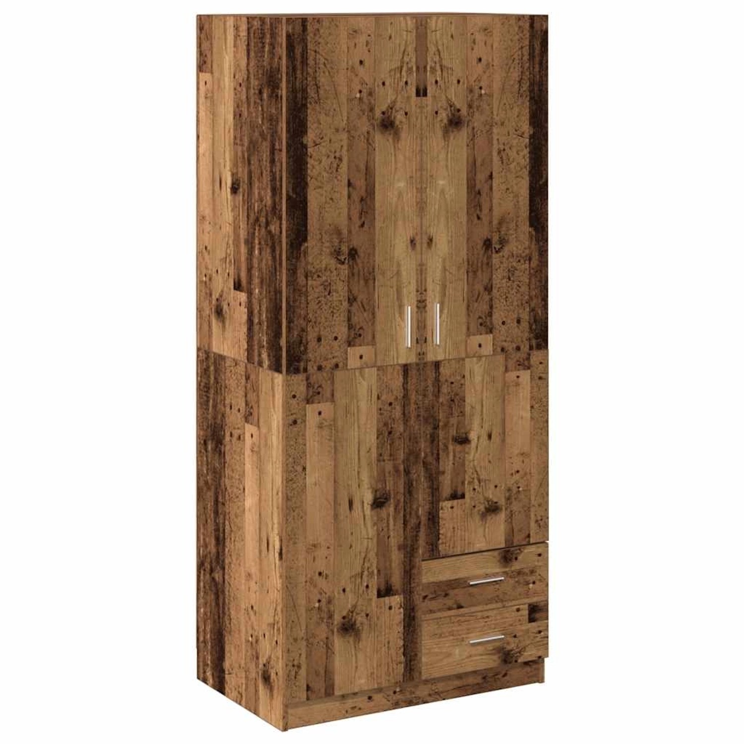 vidaXL Kleiderschrank Altholz-Optik 80x52x180 cm Holzwerkstoff 855886 günstig online kaufen