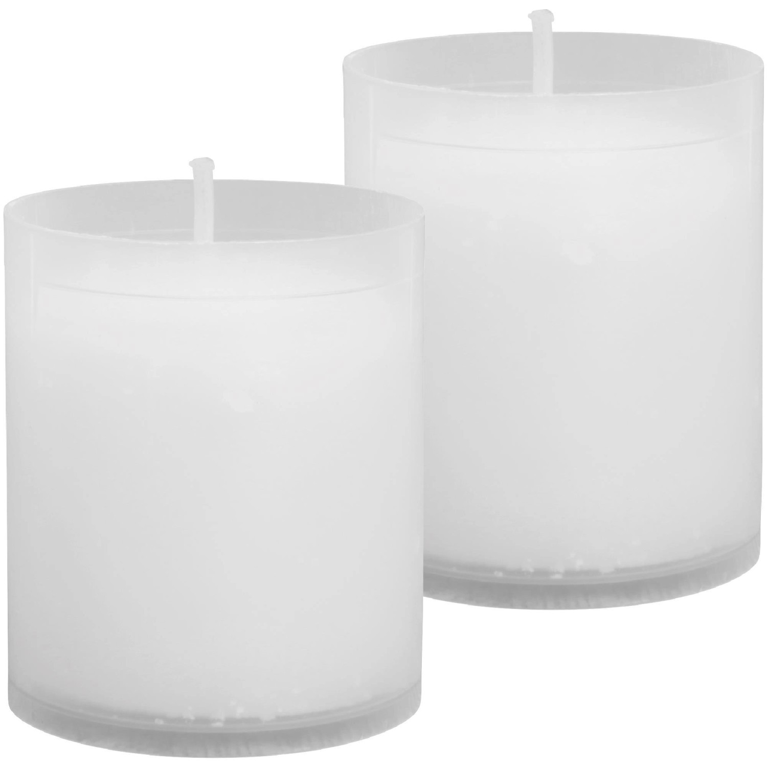 HS Candle 2er Pack Ersatzkerze Nachfüllkerze Weiß 6 cm N1 günstig online kaufen