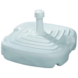 Weißer Schneider PE-Schirmständer, ca. 20 Liter, für Sonnenschirme im Garten oder auf der Terrasse.