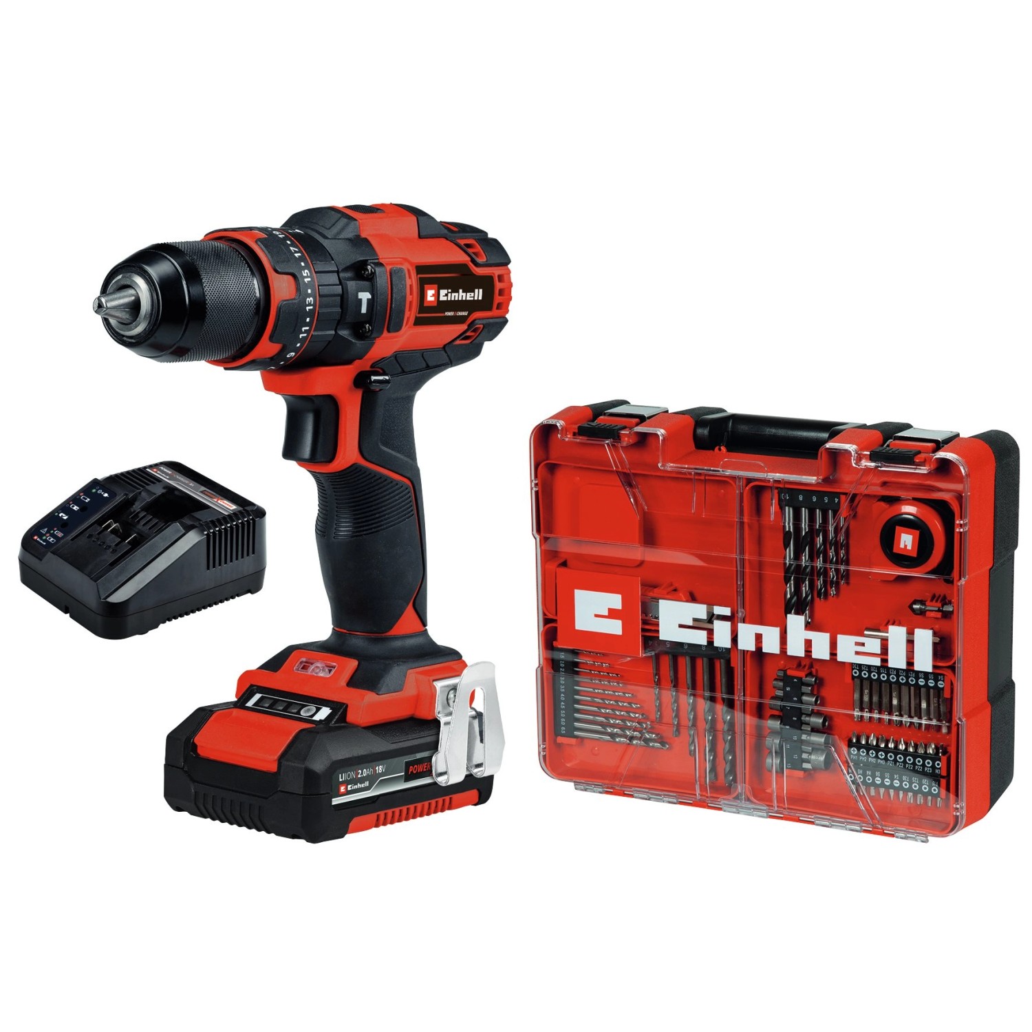 Einhell Akku-Schlagbohrschrauber TE-CD 18/40 Li-i +64