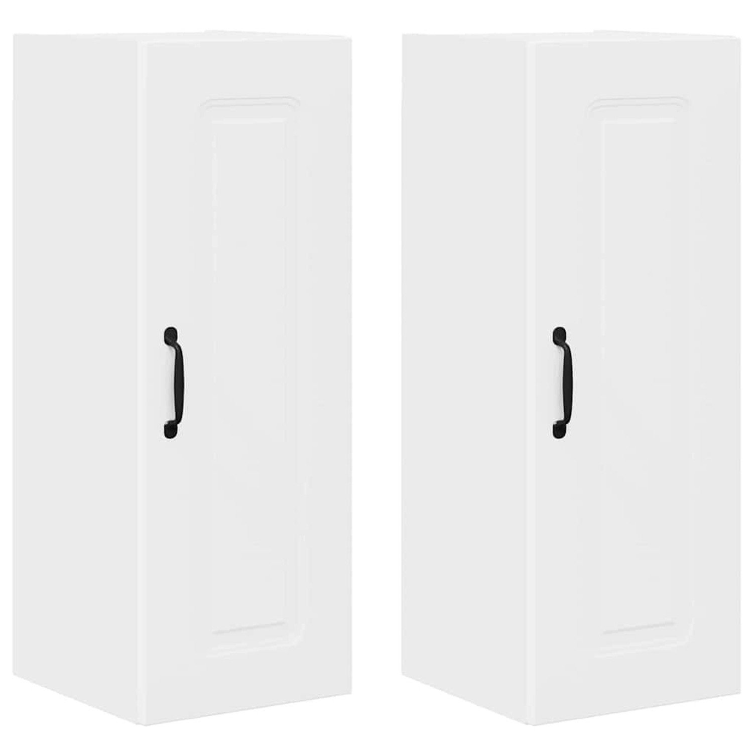 vidaXL Küchenwandschrank 2 Stk Weiß 30 x 31 x 80 cm Holzwerkstoff 884655 günstig online kaufen