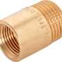 Gewinde-Reduzierstück aus Rotguss, 21 mm x 14,9 mm, für Sanitär- und Heizungsinstallation.