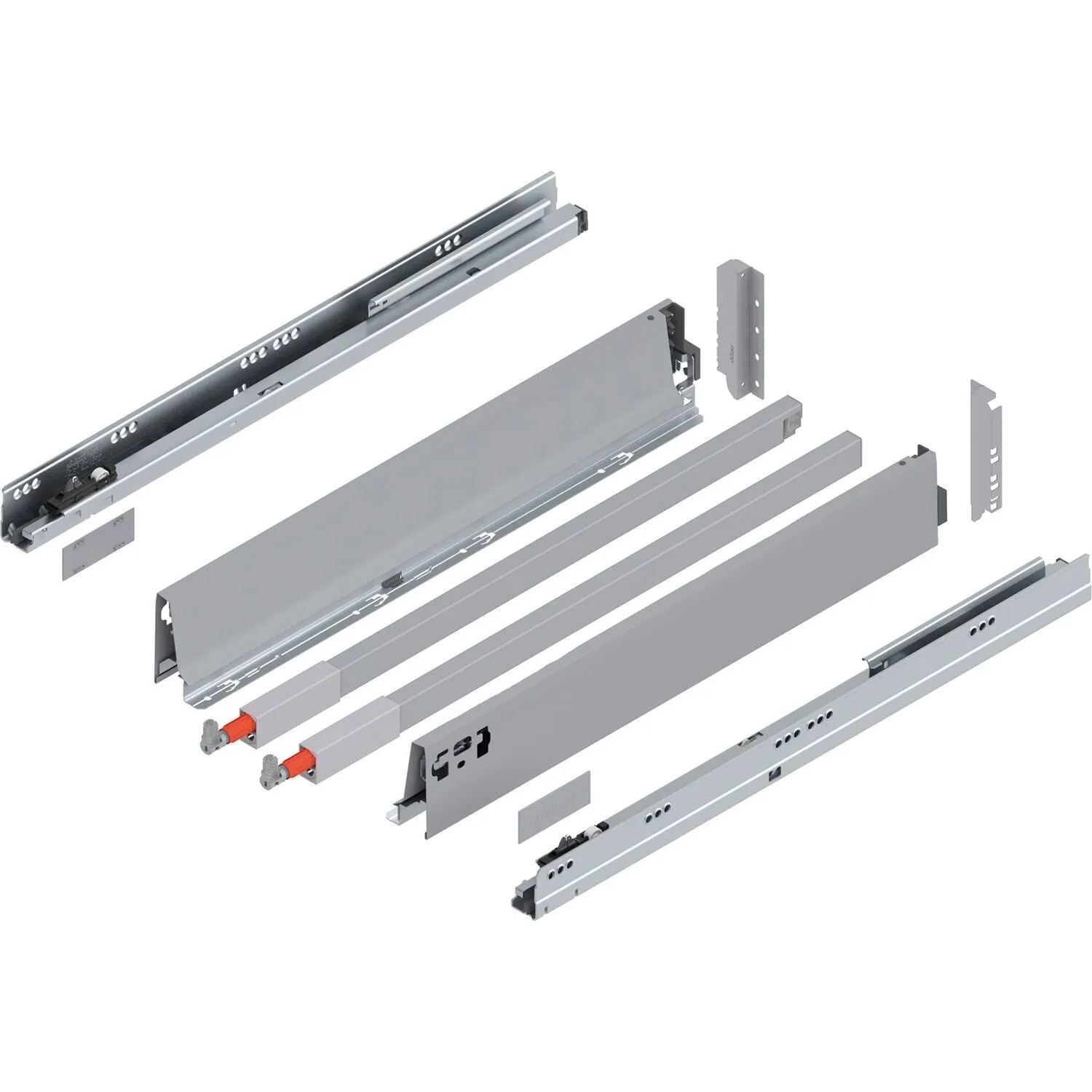 Blum C-Reling Tandembox antaro Vollauszug Blumotion 550 mm 30 kg Grau 1 Paar