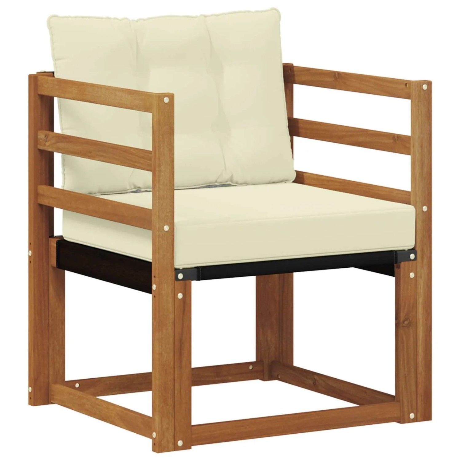 vidaXL Outdoor-Sofagarnitur Massives Akazienholz und Textilene 3436286