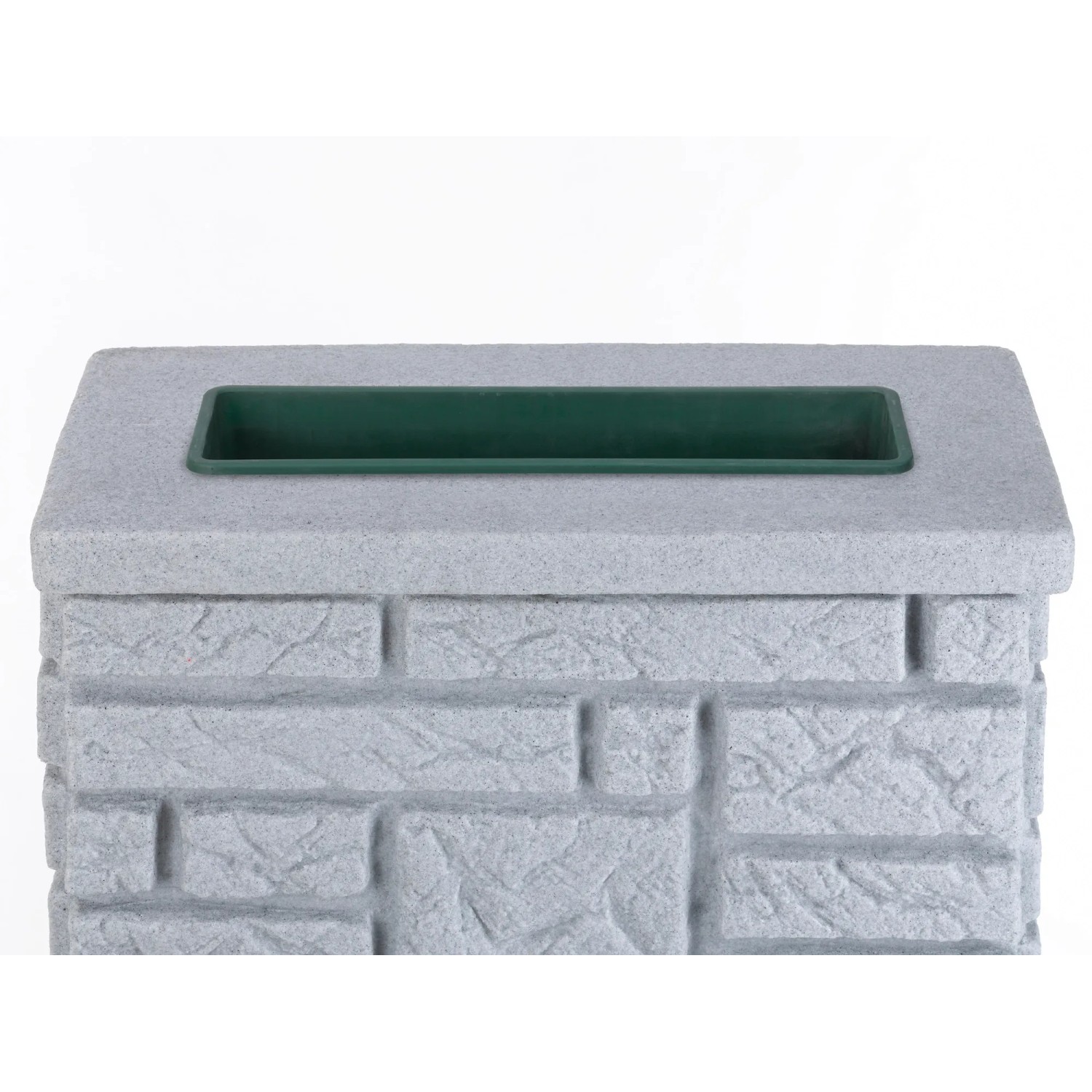 Arves Regentonne Maurano 300 l in Granit-Optik mit Pflanzschale.