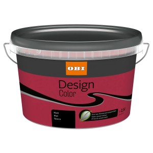 OBI Design Color, matte Innenfarbe in Persischrot, 1 Liter Gebinde.