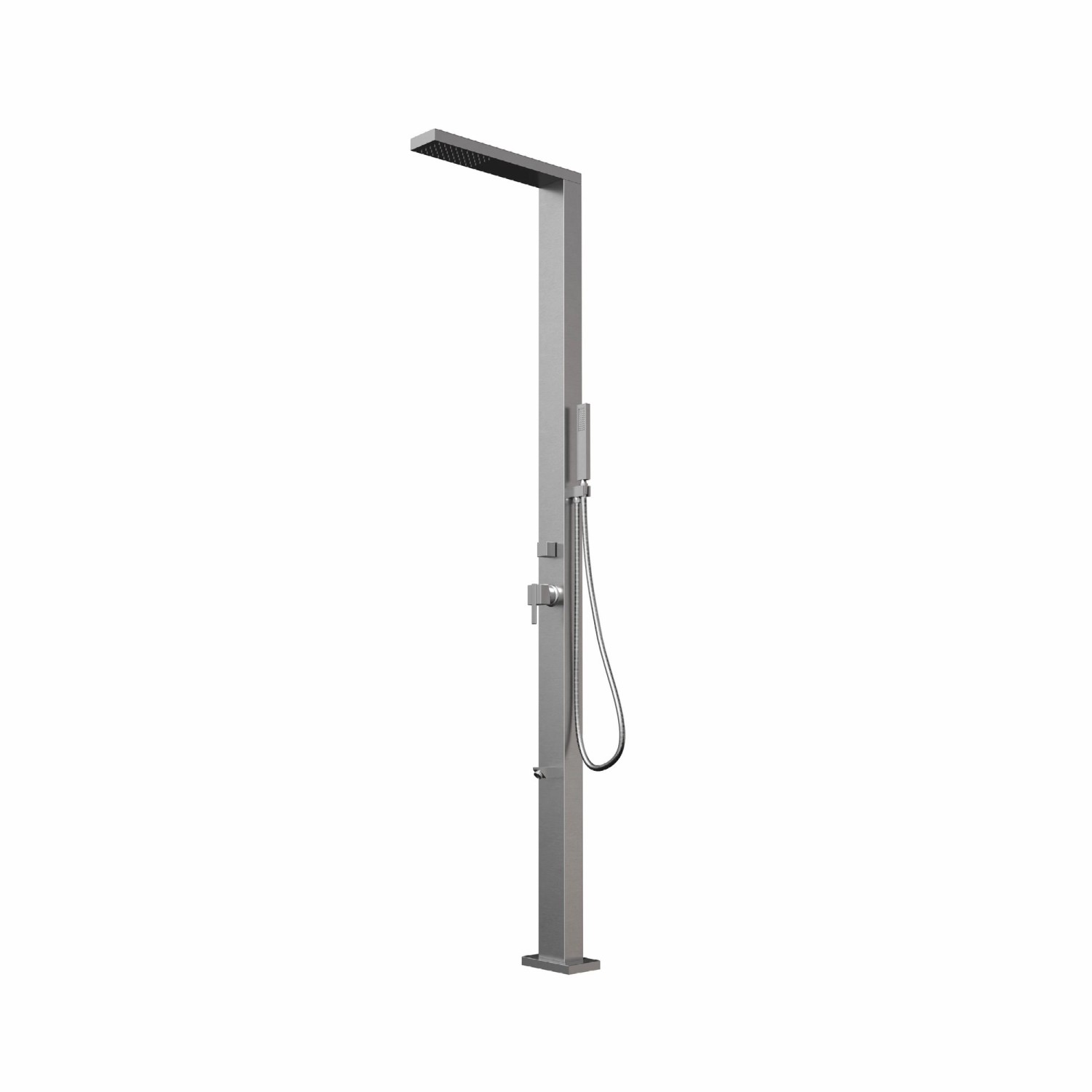Eclipse Designer Gartendusche Außendusche Duschsäule Dusche aus Gebürstetem 316 Edelstahl Modell NANI mit Warm- & Kaltwa...