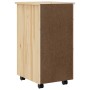 vidaXL Rollcontainer mit Schubladen MOSS Klarlack 34 x 39 x 65,5 cm 42032400_7
