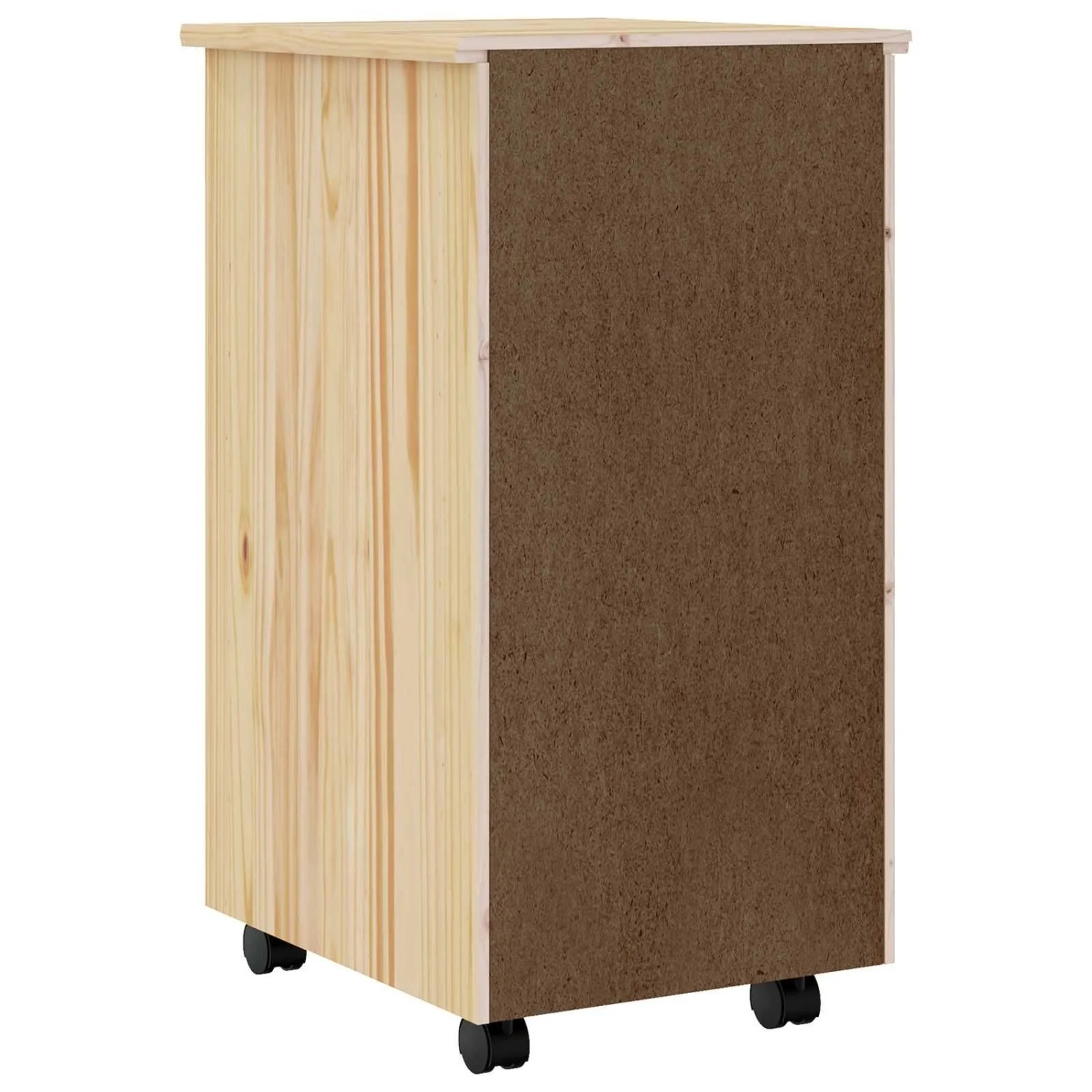 vidaXL Rollcontainer mit Schubladen MOSS Klarlack 34 x 39 x 65,5 cm 42032400_7
