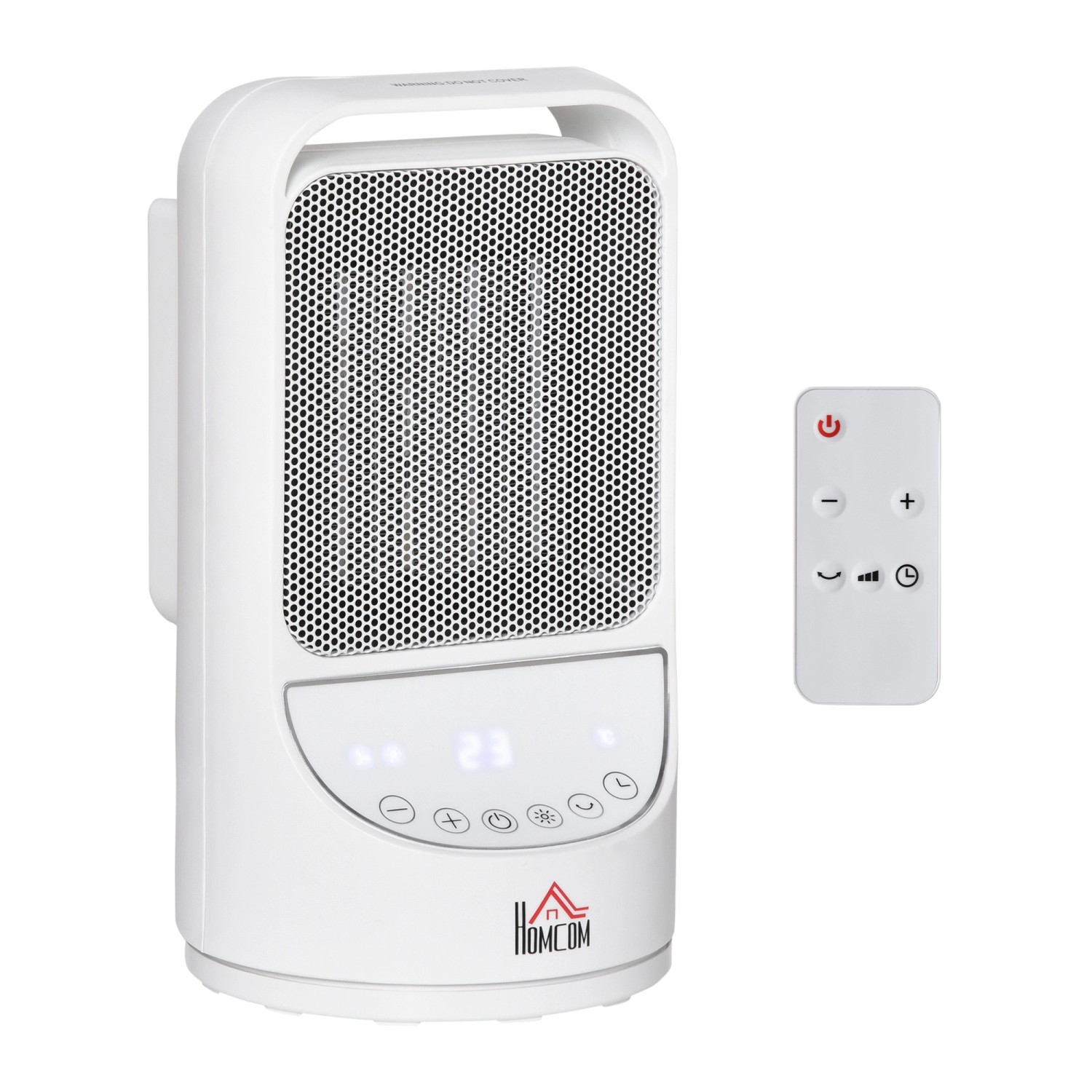 HOMCOM Heizgerät 750W/1500W Keramik mit 12-Stunden-Timer