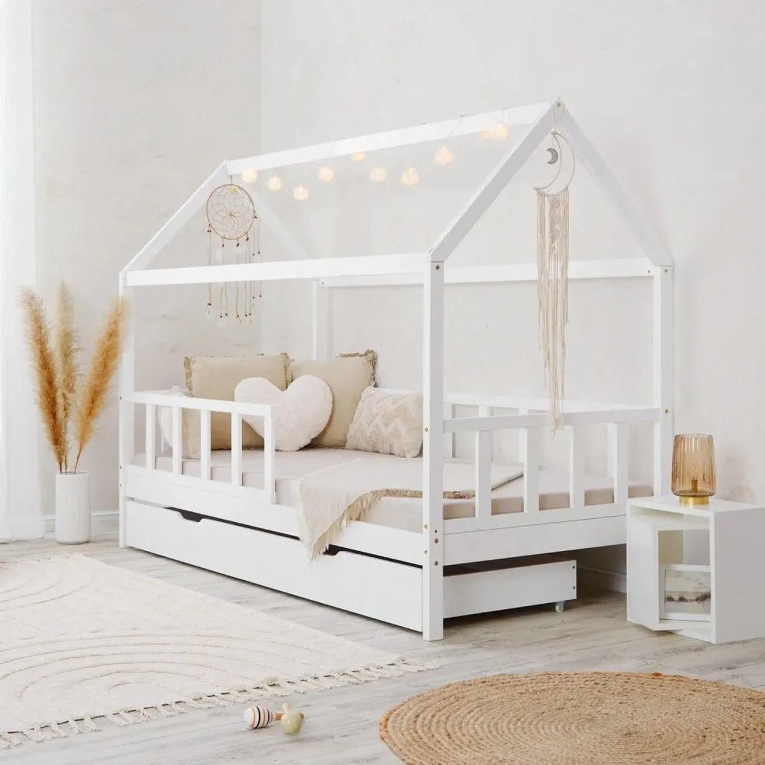 Faszinierend Hausbett 90x200 Mit Bettkasten Bild