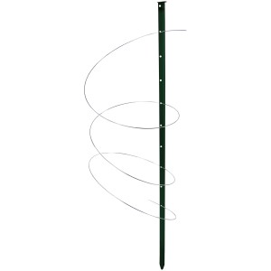 Bellissa Pflanzstab Timo, 100 cm, grün, mit Rankhilfe. Ideal als Rankhilfe für Pflanzen im Garten.