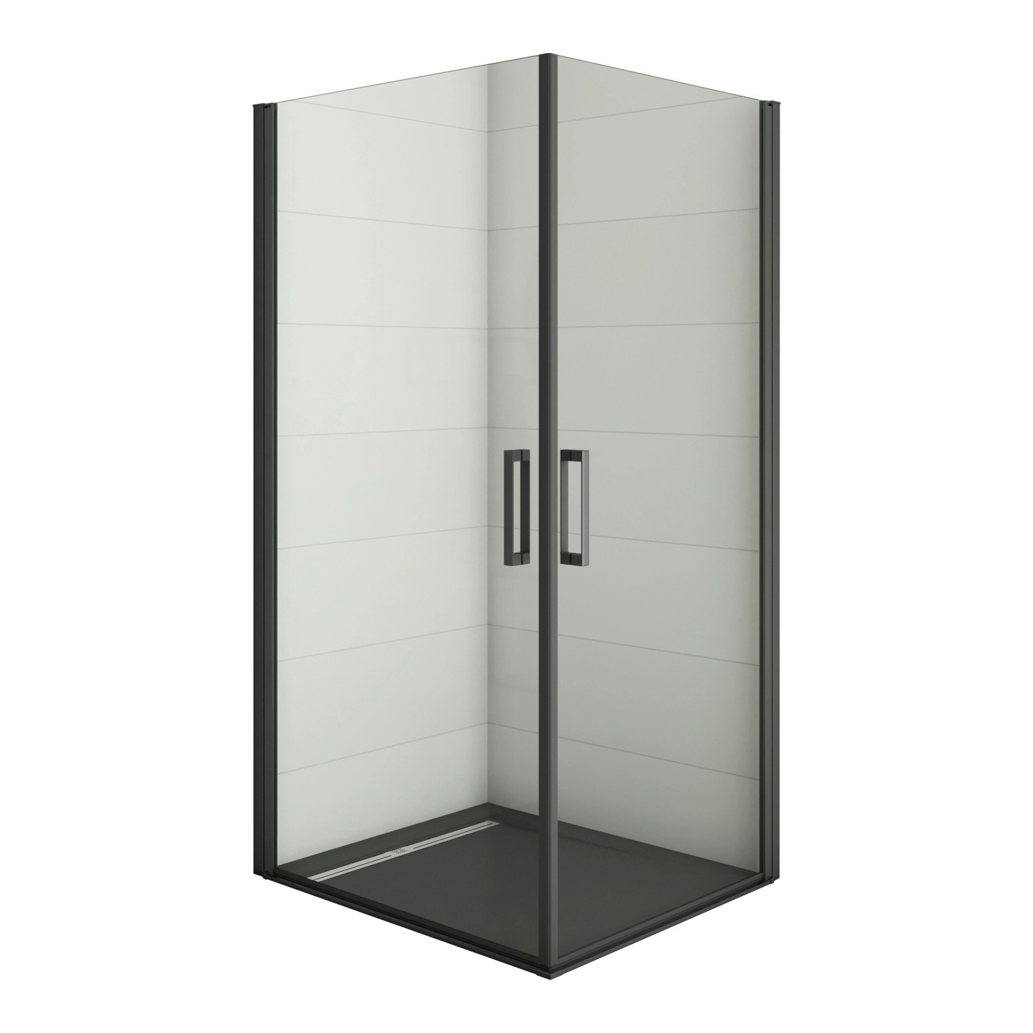 Duschparadies 100X90cm Nischentür Schwingtür Duschabtrennung Duschwand 8mm günstig online kaufen