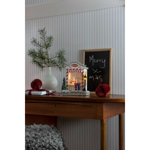 Konstsmide LED Süßwarenladen mit 2 warmweißen LEDs als Weihnachtsdeko für Innen.