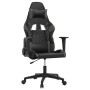vidaXL Gaming-Stuhl mit Massagefunktion Schwarz und Grau Kunstleder 345515