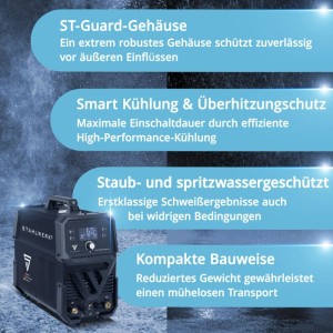 STAHLWERK Plasmaschneider CUT 60 P Digital, 60 A, Schneidleistung 20 mm, robustes Gehäuse.