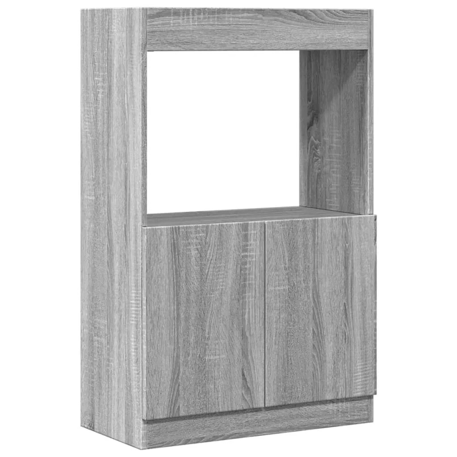 vidaXL Highboard Grau Sonoma-Eiche 63x33x100 cm Holzwerkstoff 855102