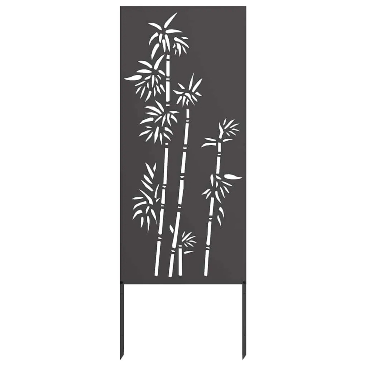 vidaXL Garten Sichtschutz-Leinwand Floral Schwarz 50 x 140 cm 876294