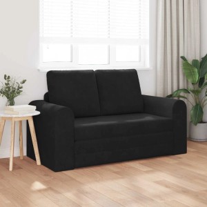 vidaXL Klappsofa Bett Schwarz 148 x 71 x 83 cm Samt 42030511