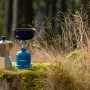 Campingaz C 206 GLS Stechkartusche mit Gaskocher und Espressokocher im Outdoor-Einsatz.