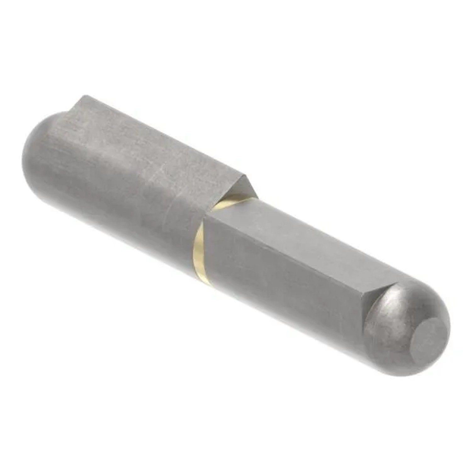 FeNau Anschweißband Stahl Roh Mit Messingring L 60 mm Rollen-Ø 10 mm Stift-Ø 6 mm