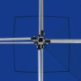 Detailaufnahme: Blaue vidaXL Faltbares Partyzelt 2x2m, Aluminiumrahmen und Stoffdach.
