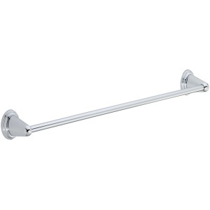 CMI Handtuchhalter S 200 mit einer Stange, Chrom-Optik, zur Wandmontage.