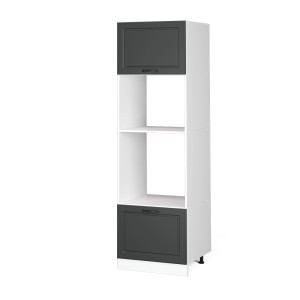 Vicco Mikrowellenschrank R-Line, Küchenregal in Anthrazit/Weiß, 60 cm breit.