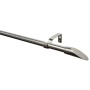 Gardinia Gardinenstangen-Set Ellipse, Edelstahloptik, ausziehbar von 120-210 cm.
