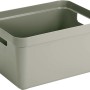 Hellgrüne Sunware Aufbewahrungsbox Sigma Home (32 l) mit Griffen.