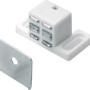 Hettich Magnetschnäpper, weiß, 2er-Set, zum Anschrauben für Möbelausstattung.