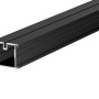 Schwarzes Aluprofil (45x38x2000 mm) für Terrassendielen Unterkonstruktion.