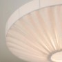PR Home Edith Pendelleuchte, weiße Stofflampe im skandinavischen Design für sanftes Licht.