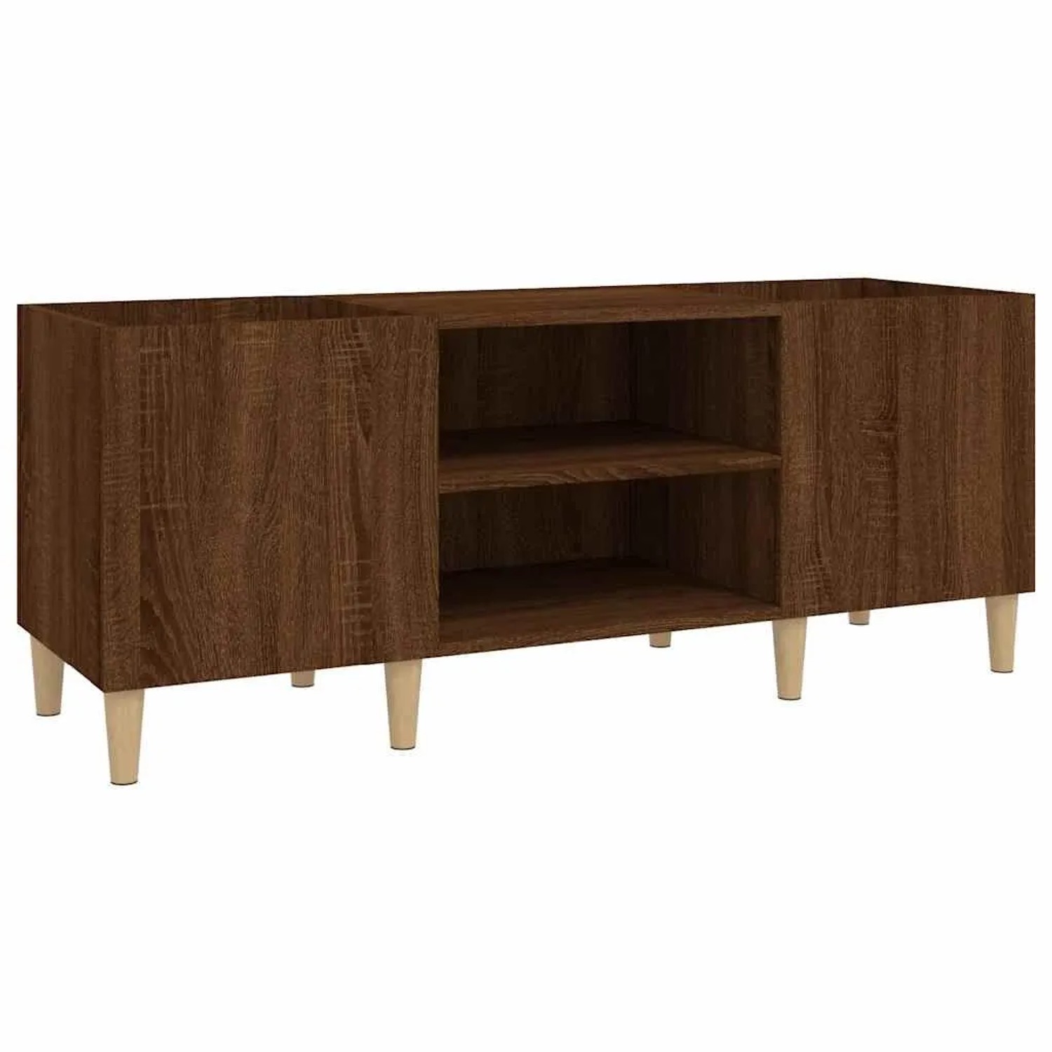 vidaXL Plattenschrank Braun Eichen-Optik 121x38x48 cm Holzwerkstoff 831932