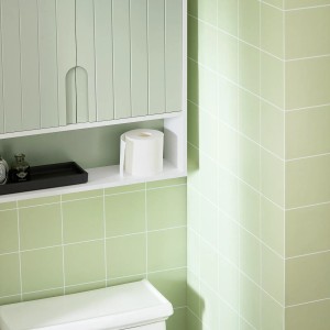 SoBuy Hängeschrank BZR140-GR, Badmöbel-Set in Grün/Weiß. Wandschrank für Bad oder Küche.