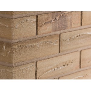 Elabrick Eckverblender Corsica, sandfarbene Maueroptik für Innen & Außen.