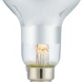 E14 LED Reflektor Leuchtmittel R50, 2.700 K warmweiß. Klares Glas mit silbernem Reflektor, 2,6 W.