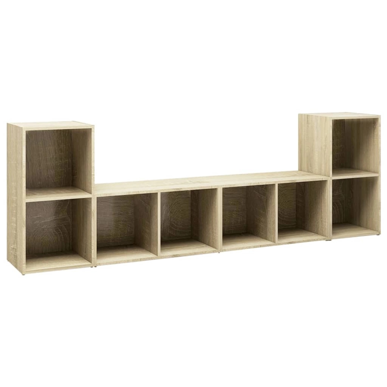vidaXL TV-Schränke 4 Stk Sonoma-Eiche 72x35x36,5 cm Holzwerkstoff 3079973
