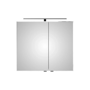 Pelipal Spiegelschrank Quantum 80cm, Schneeweiß Glanz mit LED-Leuchte.