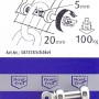 Conacord Schäkel, gerade, aus V4A-Stahl, 5 mm Durchmesser, 32 mm Länge.