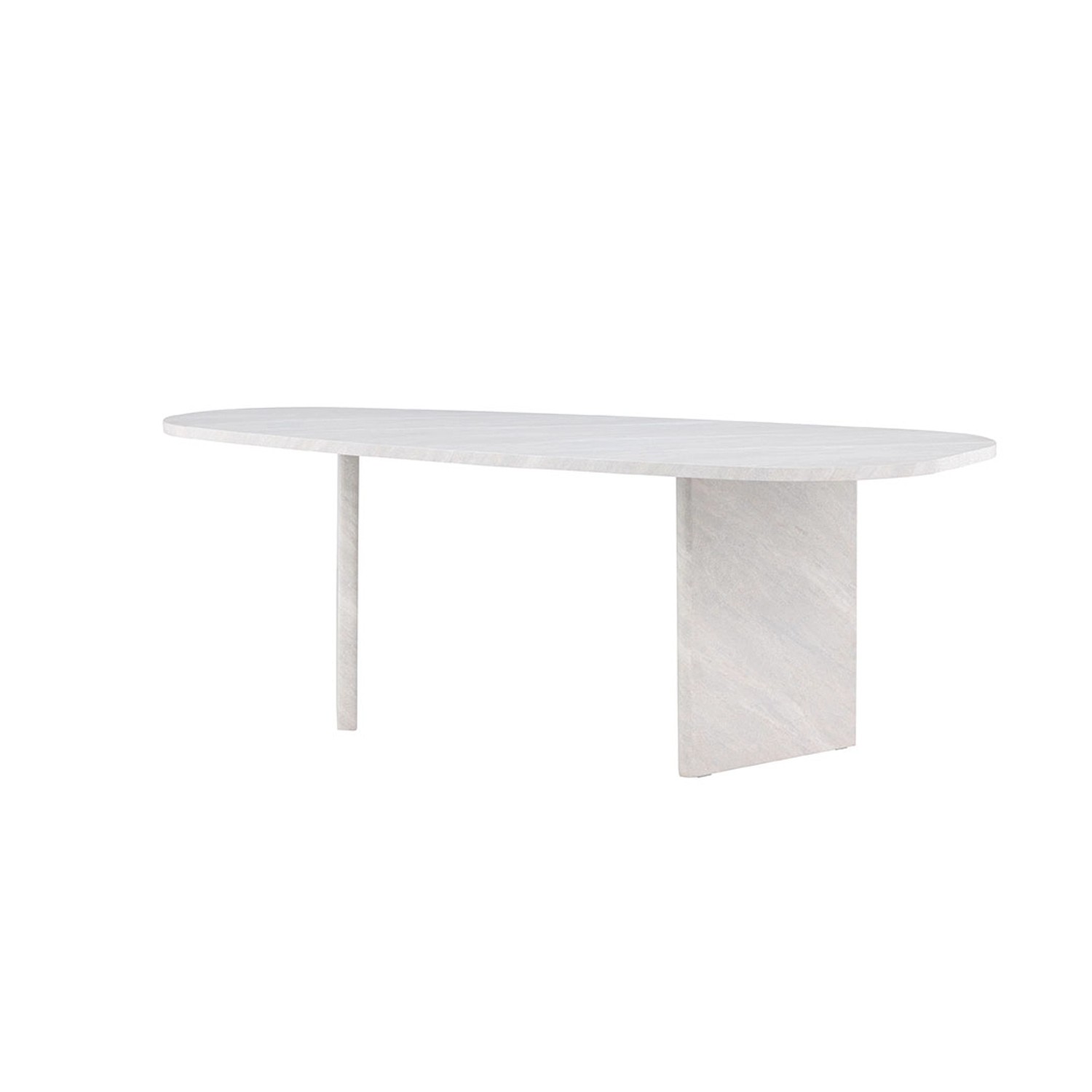 ebuy24 Grönvik Esstisch Oval 100x220 cm Weiß günstig online kaufen