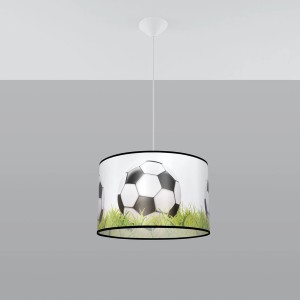 Sollux Lighting Hängeleuchte FootBall C 40 mit Fußball-Motiv für Kinderzimmer.