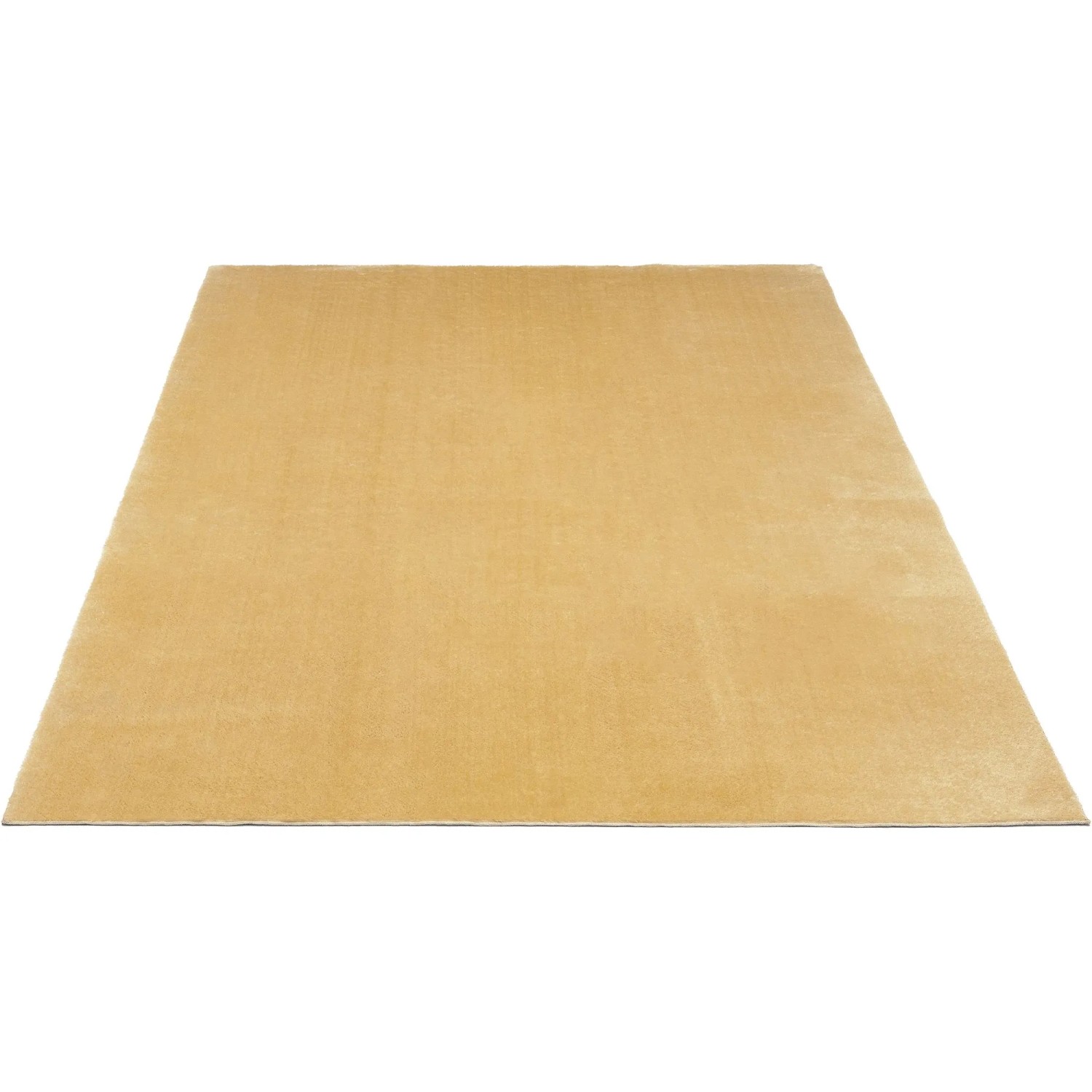 Floornovo Hochflor Teppich Gold Einfarbig 110 x 60 cm günstig online kaufen