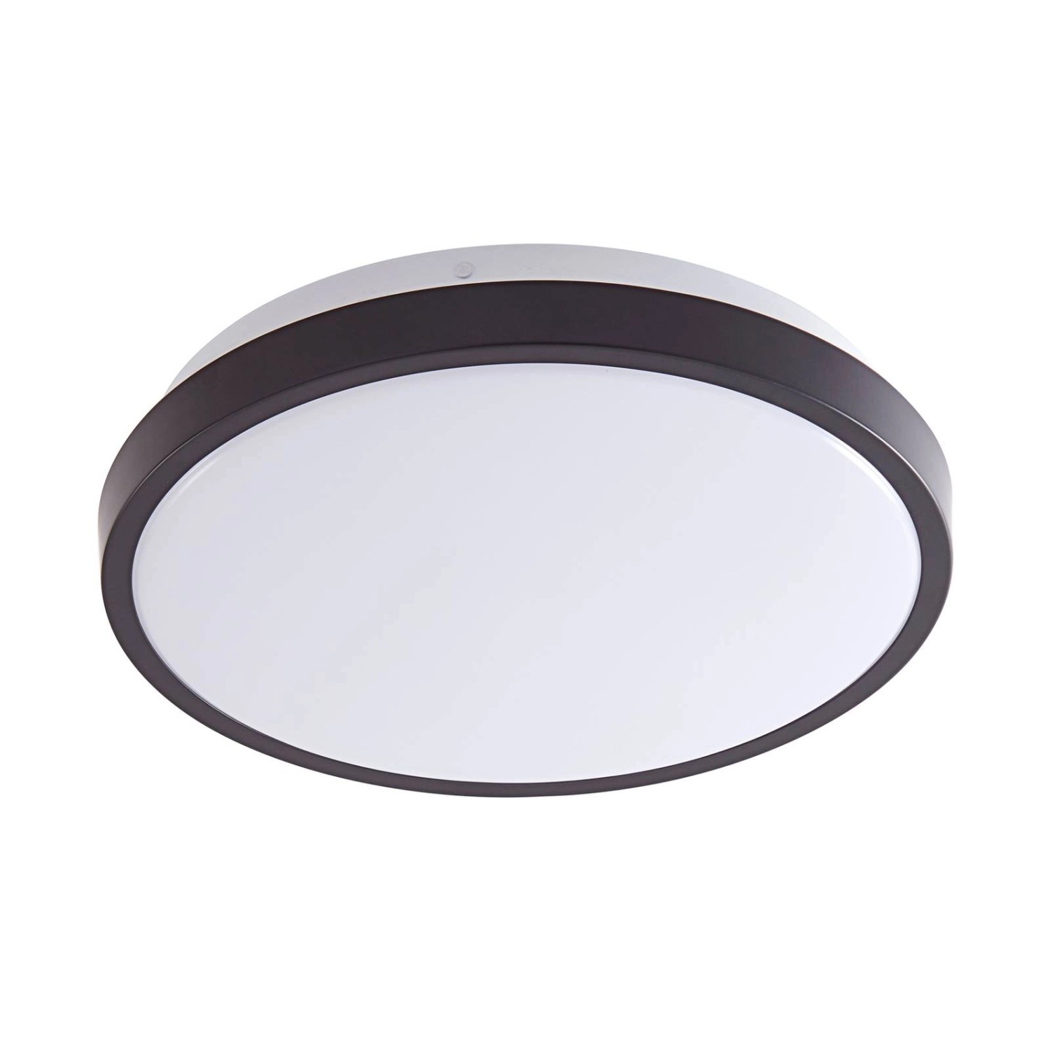 Lindby LED Deckenleuchte Medon 10013341 Modern in Schwarz aus Metall 1-flammig Badezimmerleuchte