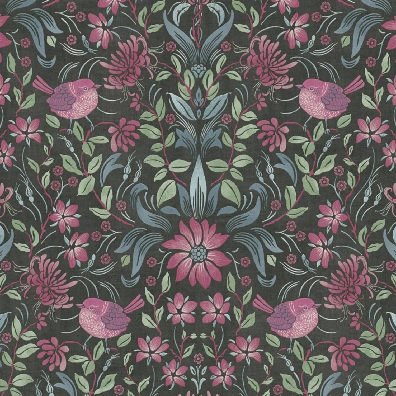Tadessi Tapete Floral M1-No.4303 Vliestapete in Schwarz