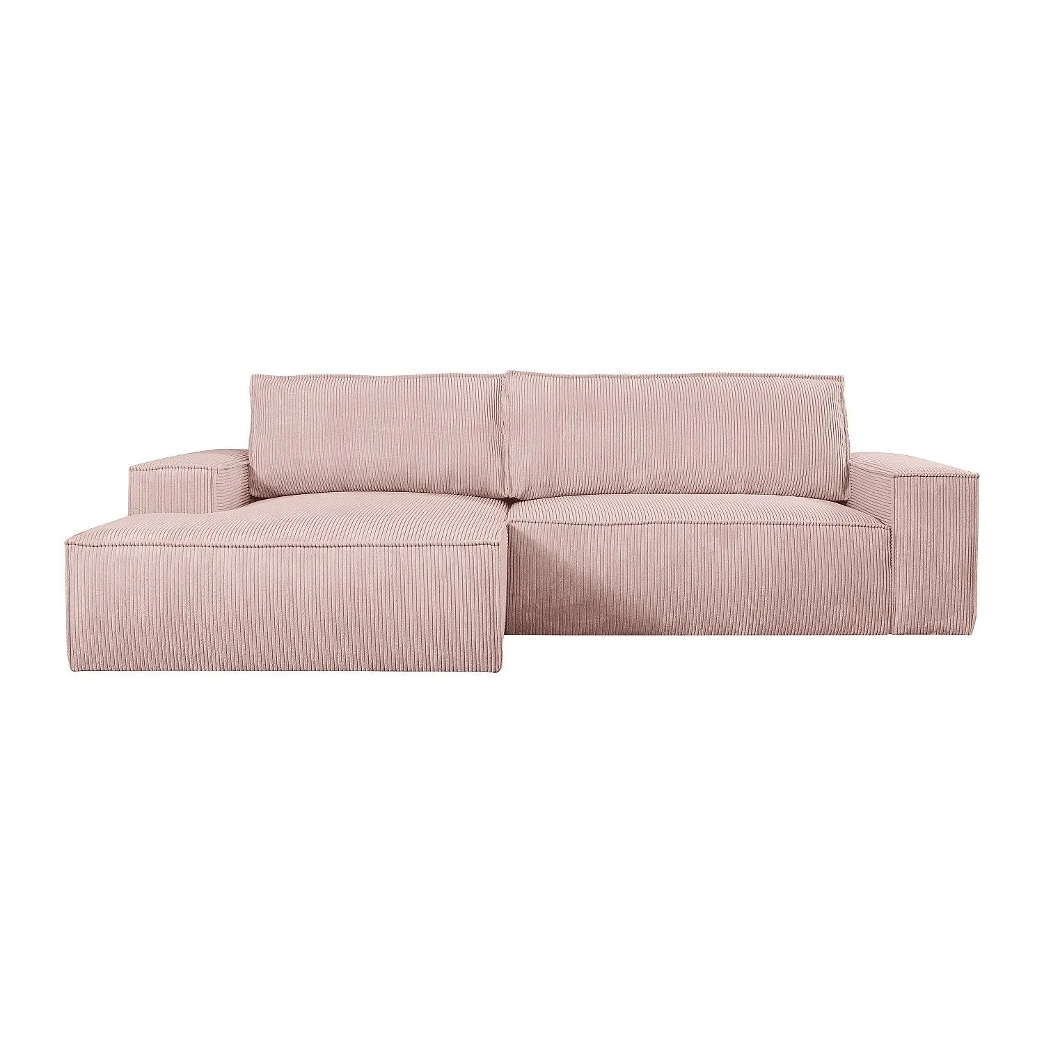 Vente-unique Schlafsofa Amelia Puderrosa 267 cm