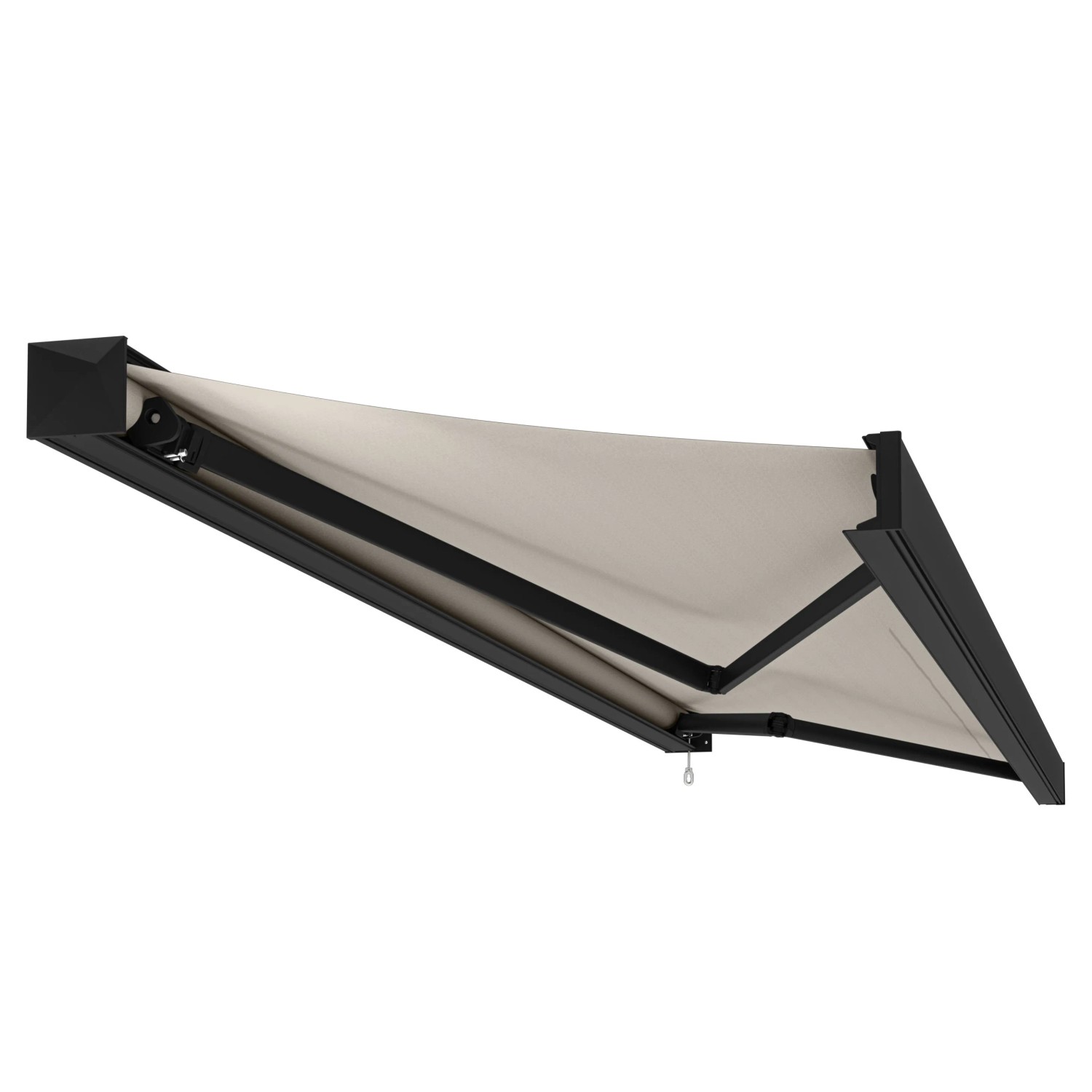 Vollkassettenmarkise Tajo Anthrazit 4 x 3 m Beige